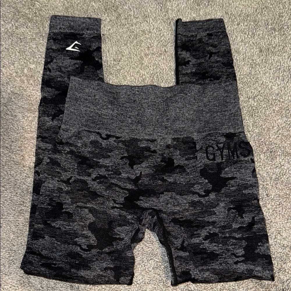 Gymshark Gray Crop Leggings Performance Fit